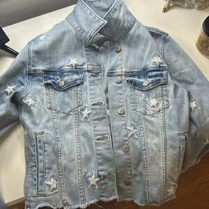 Jean jacket with white stars